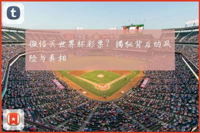微信买世界杯彩票？揭秘背后的风险与真相